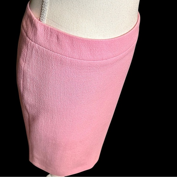 NWOT Moschino Couture Bubble Gum Pink 100% Virgin Wool Crepe Textured Skirt Sz 6 - Picture 11 of 13